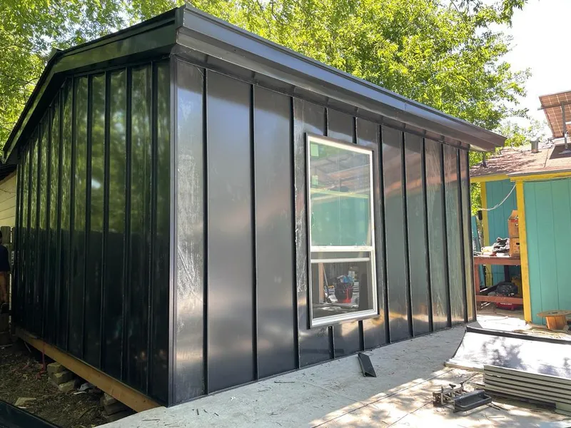 Black standing seam metal wall panels for Metal Roof Installation in Huntertown